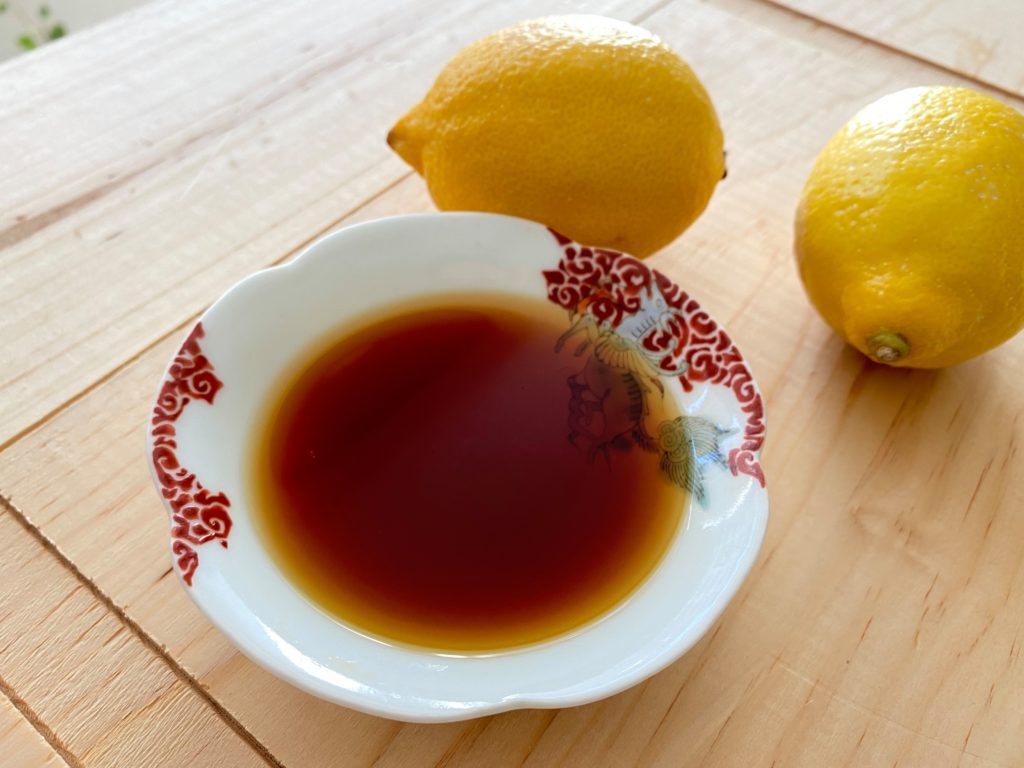レモンで簡単なポン酢レシピ